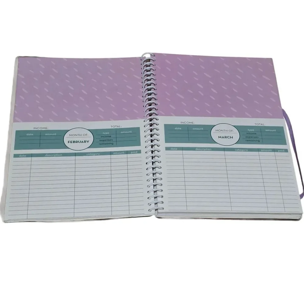 Stylish Floral Home Finance Organizer